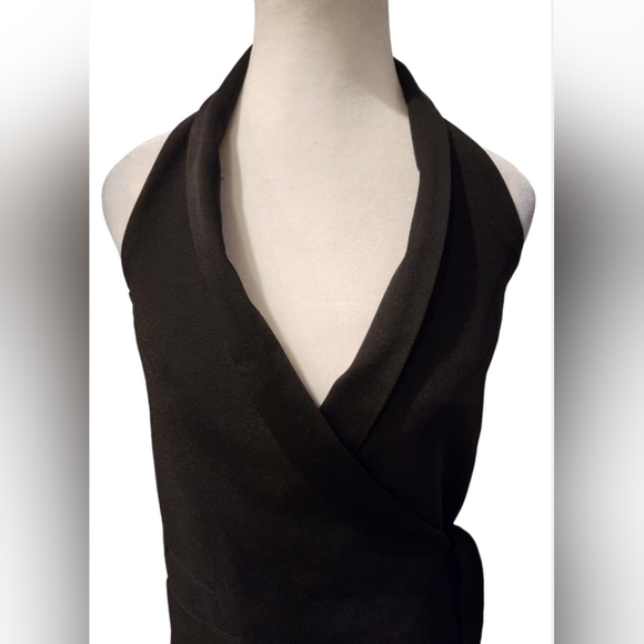 Blazer Halter Dress Black and Sleeveless - Picture 4 of 7